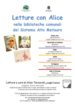 Locandina letture Alice 