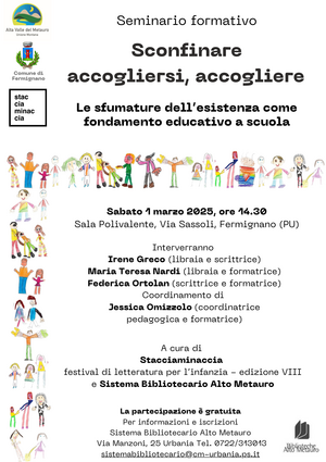 Locandina semianrio Sconfinare accogliersi accogliere