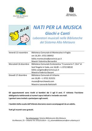 NATI PER LA MUSICA